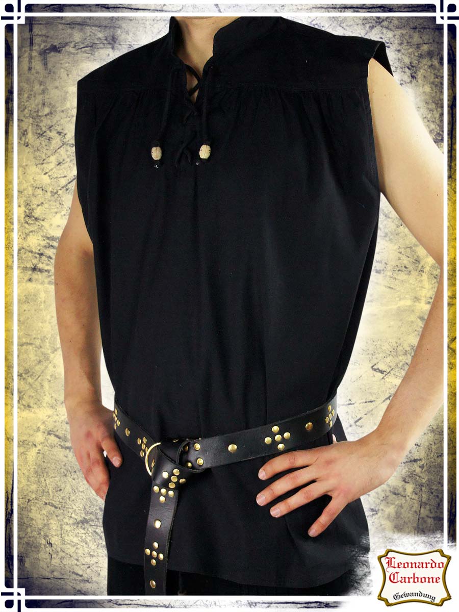 Sleeveless Shirt Louis Shirts Leonardo Carbone Large Black 