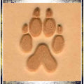 Craftool 2-D Stamp -Wolf Track Stamping Tandy Leather 
