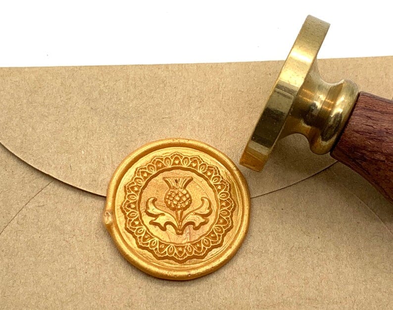 Wax Seal Stamp - Scottish Thistle Wax Seals Private Imports 