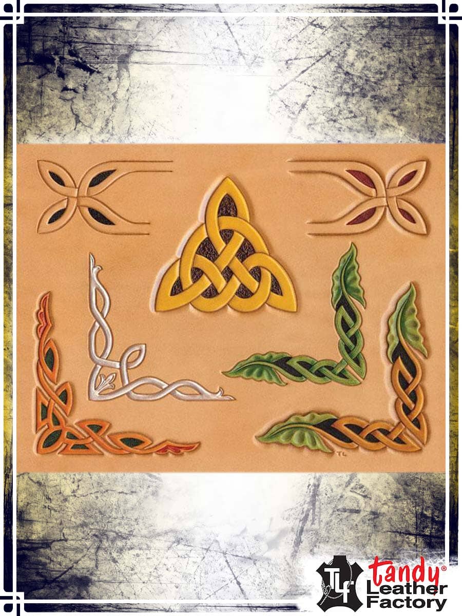 Stencil: Celtic Corners Leather Carving Tandy Leather 
