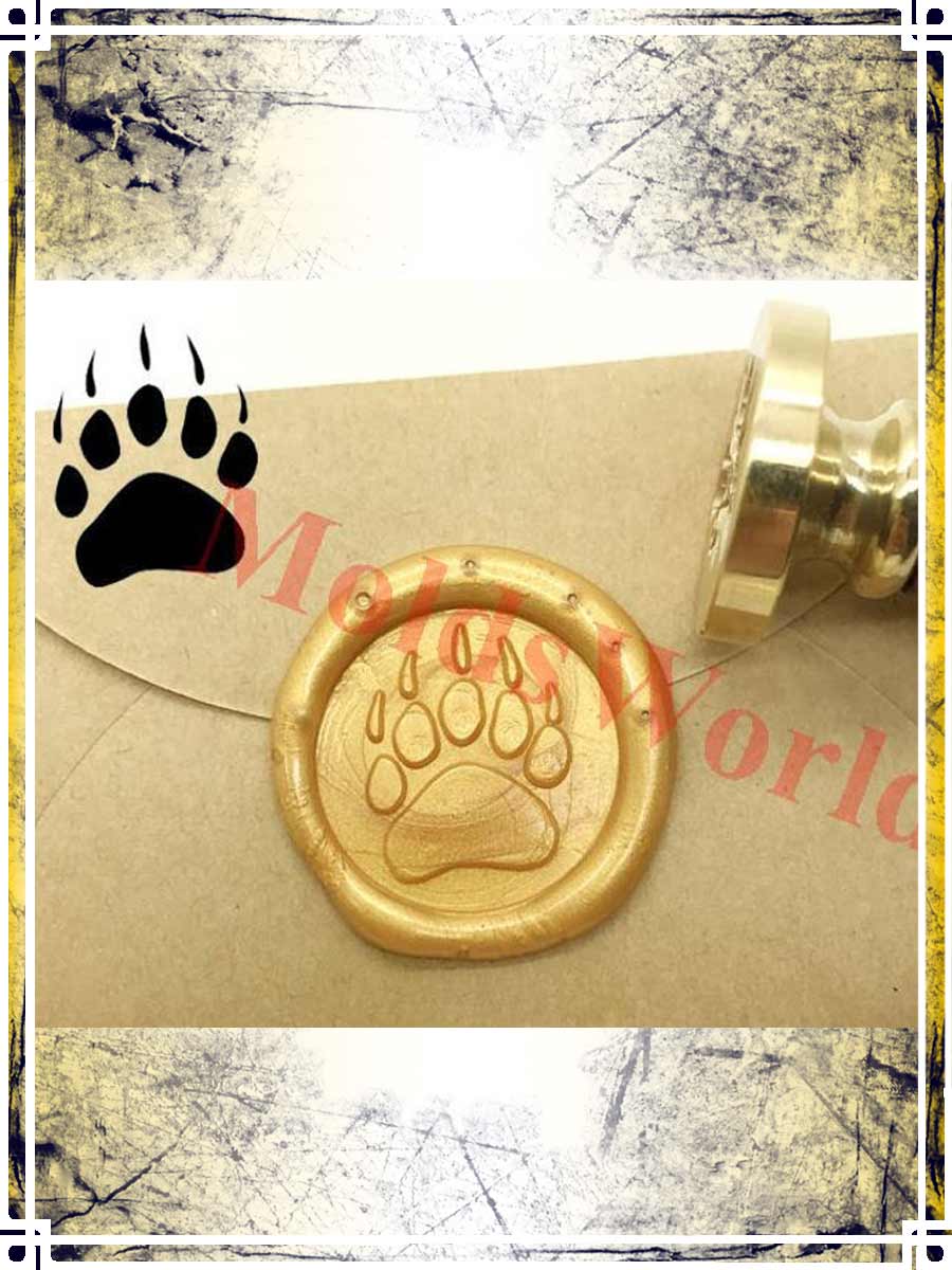 Wax Seal Stamp - Bear Paw Wax Seals Private Imports 