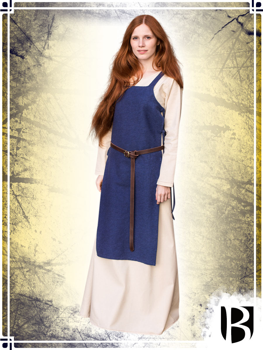 Apron Dress Gyda Dresses Burgschneider Blue Small 