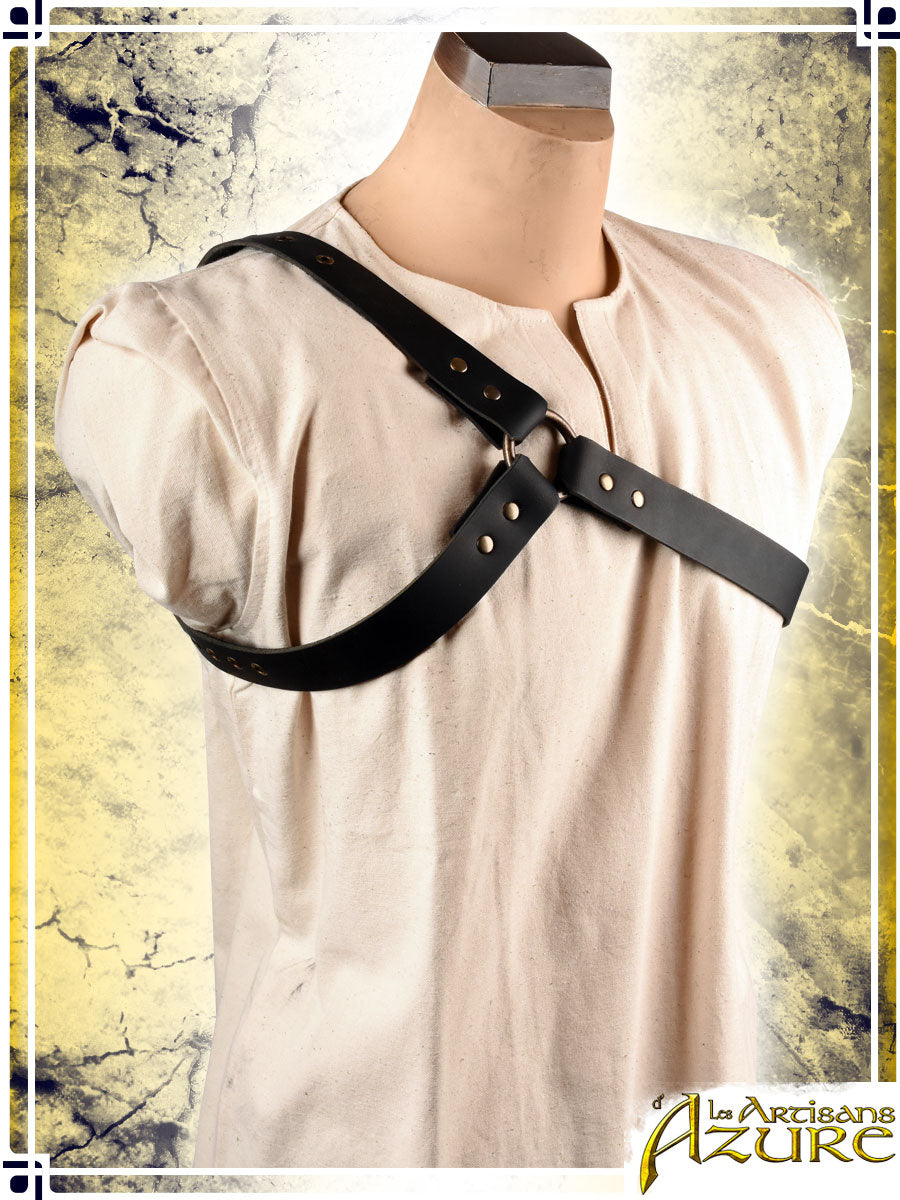 Harness in Y (Right Shoulder) Harness Les Artisans d'Azure Medium|Large Black 