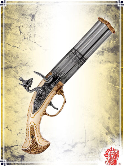 Four Barreled Bellamy Pistol Pistols Denix 