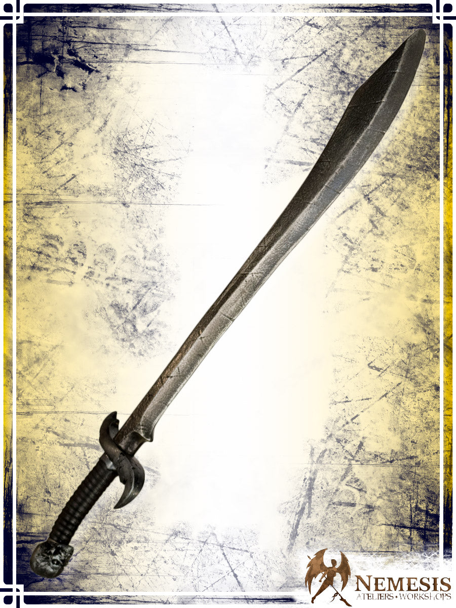 Damned Scimitar Swords (Web) Nemesis Workshops - Artisan Medium Notched Steel 