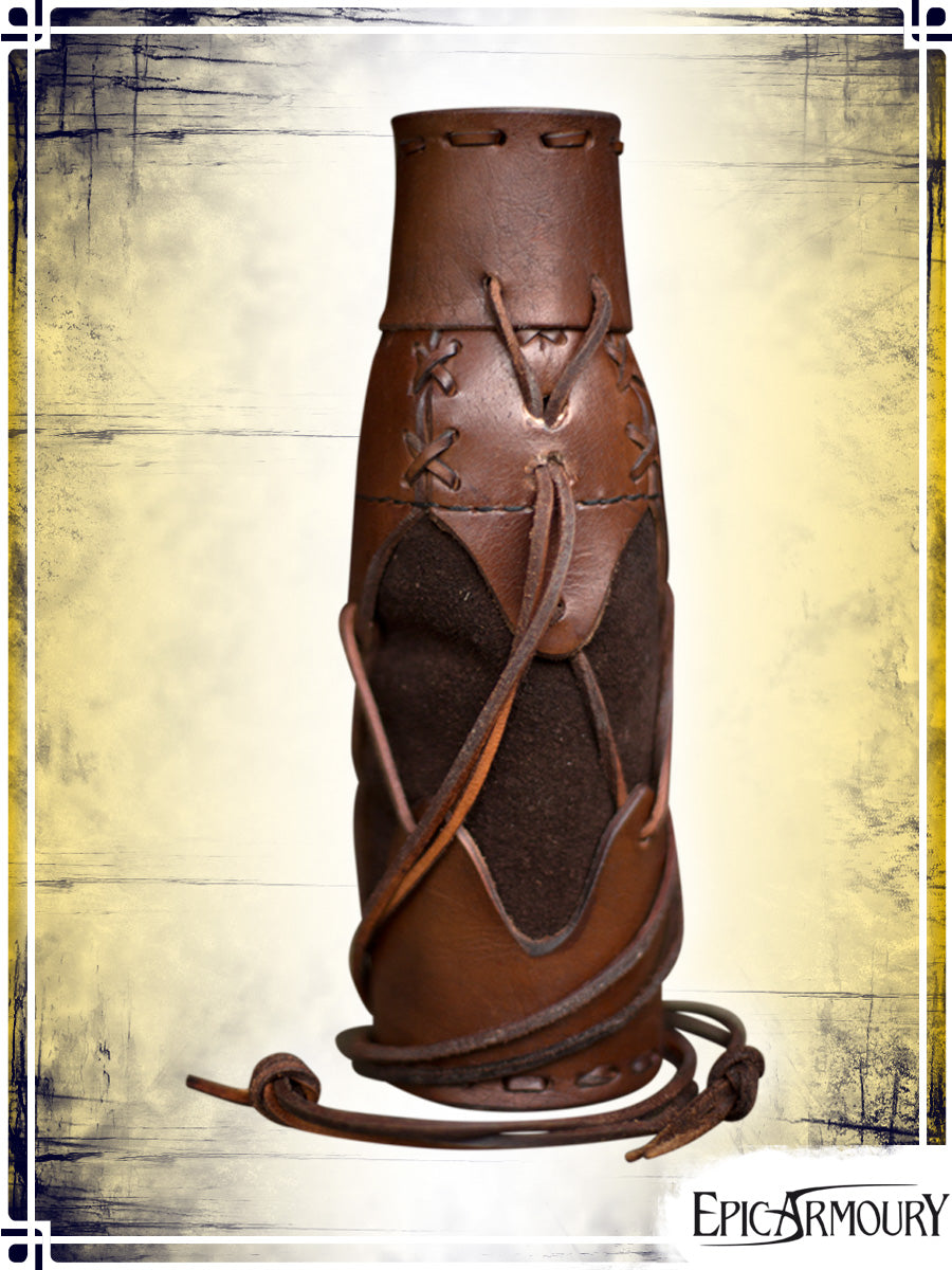 Laced Bottle Holder Flasks & Bottles Epic Armoury Brown 