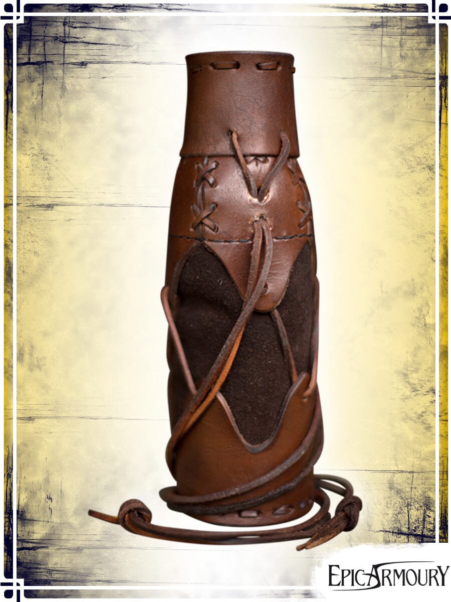 Laced Bottle Holder Flasks & Bottles Epic Armoury Brown 