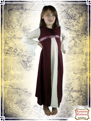Piccola Dress Girls Leonardo Carbone 7-8 years Red|Natural 