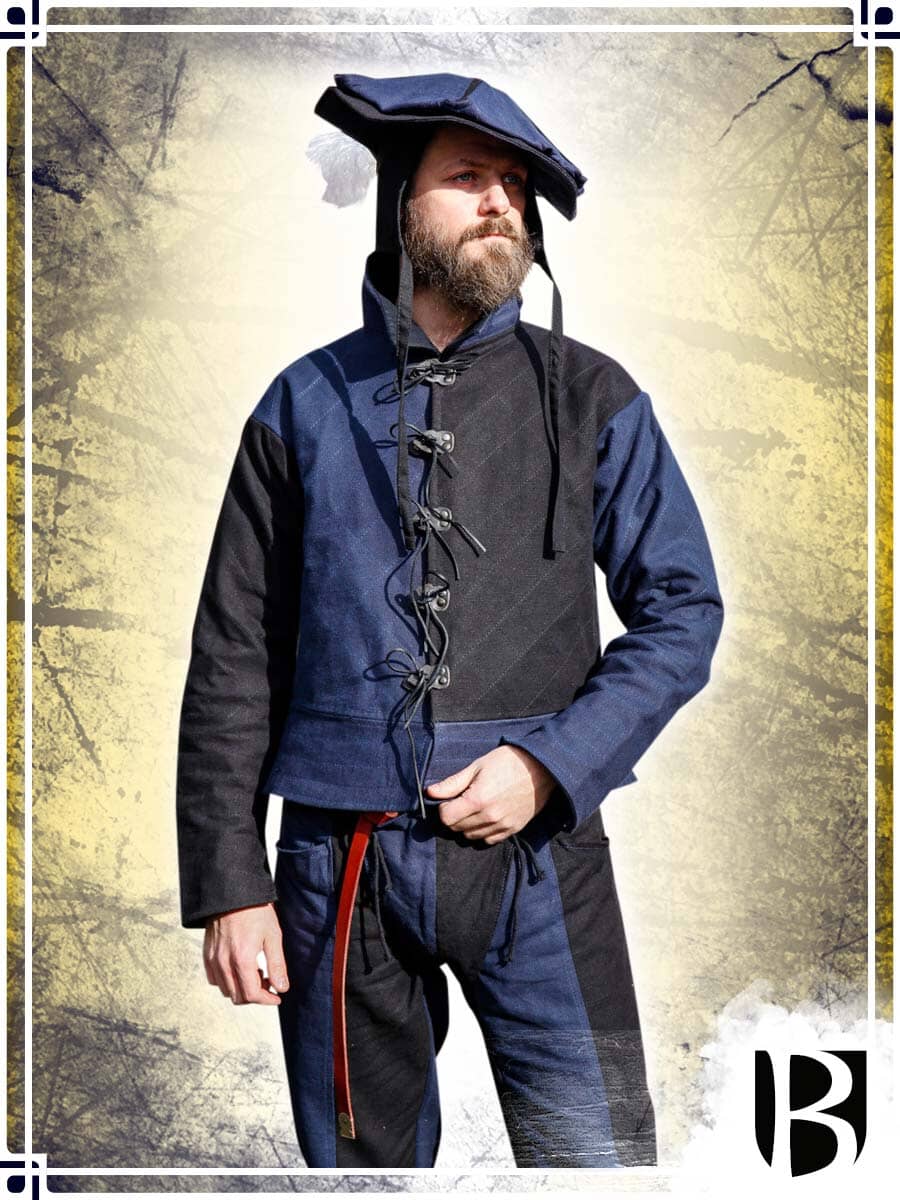 Landsknecht Jerkin Imperialis Vests Burgschneider Blue|Black Small 