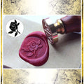 Wax Seal Stamp - Rose Flower Wax Seals Importation privée 