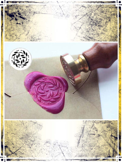 Wax Seal Stamp - Flowers Wax Seals Importation privée 