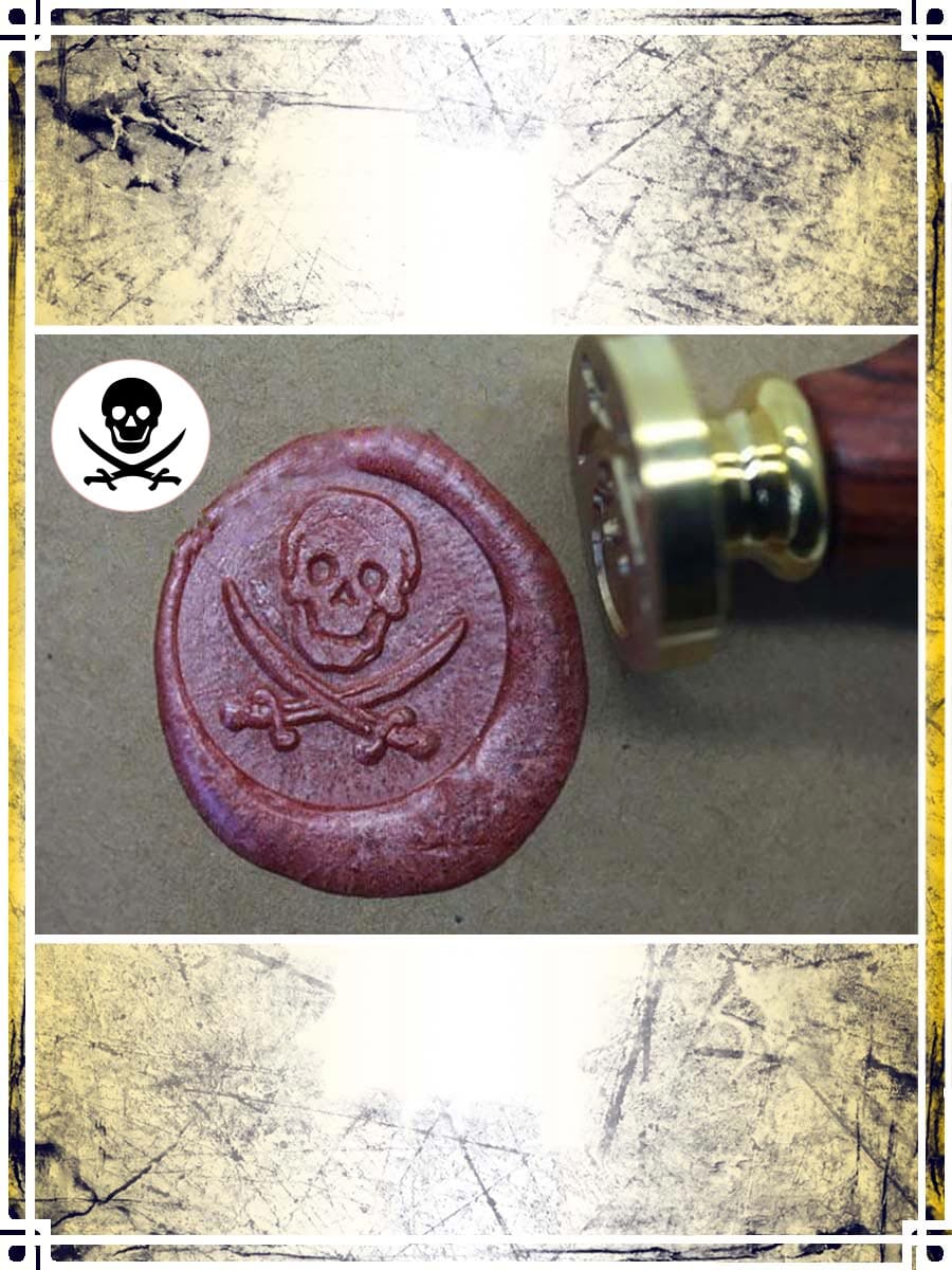 Wax Seal Stamp - Skull and Swords Wax Seals Importation privée 
