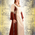 Florence Dress Dresses Leonardo Carbone Small Natural|Red 