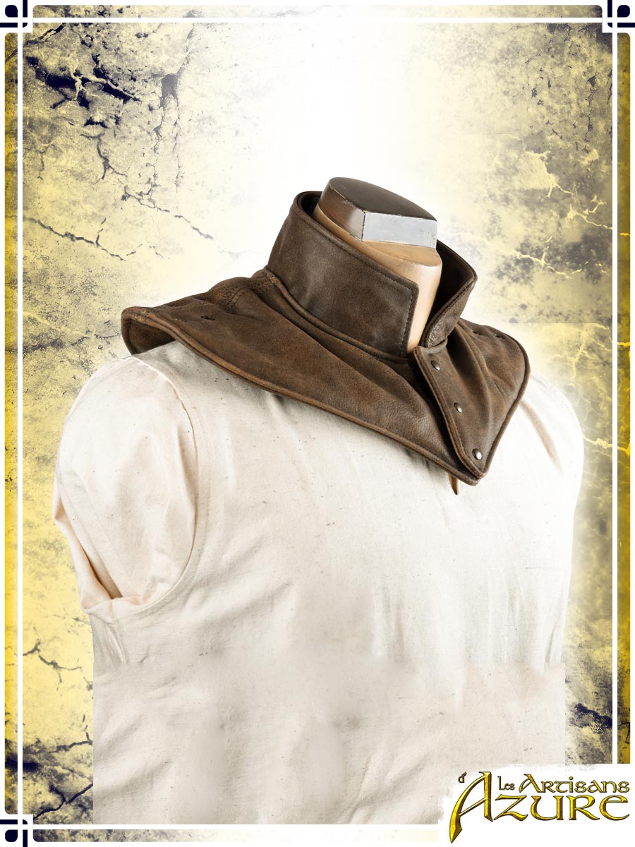 Gambeson Leather Collar Gambesons Les Artisans d'Azure Brown 