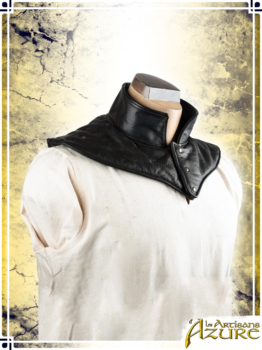 Gambeson Leather Collar Gambesons Les Artisans d'Azure Black 