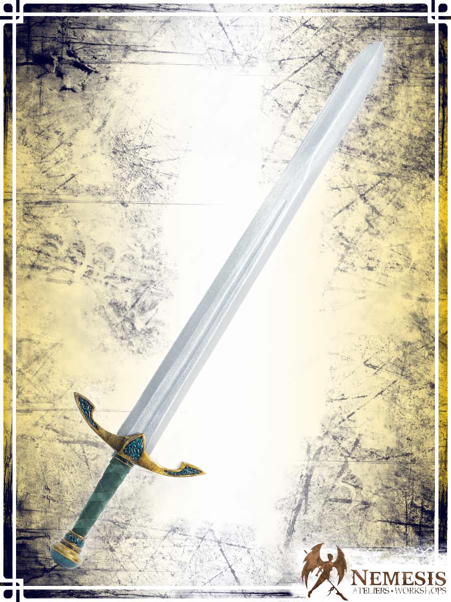 Gem Slash Sword Swords (Web) Ateliers Nemesis - Athena Emerald Green Medium Classic Finish