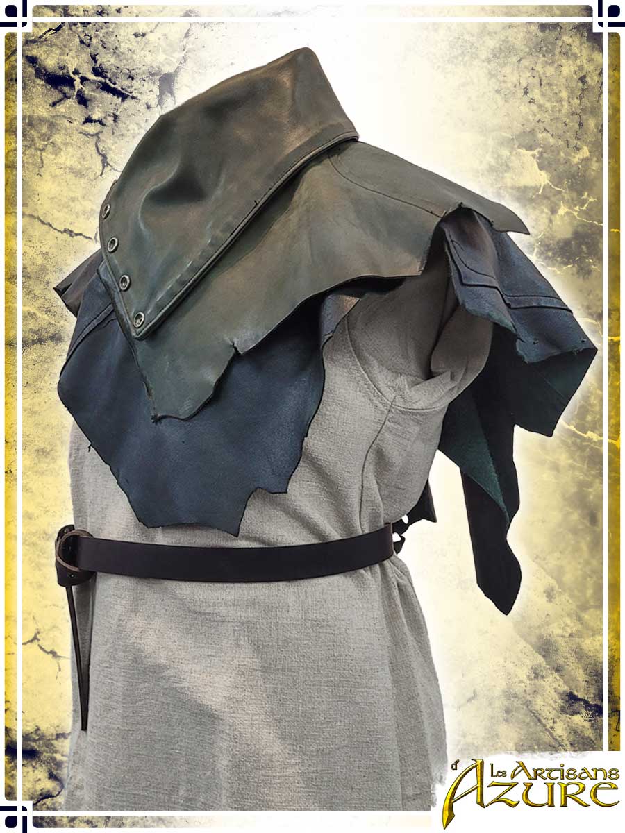 Hunter's High Collar Hoods Les Artisans d'Azure Green 