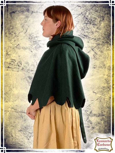 Wool Hood Hoods Leonardo Carbone Green 