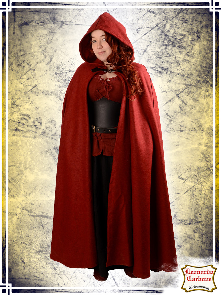 Wool Cloak Tjark Capes Leonardo Carbone Red Regular 
