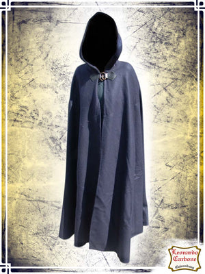 Wool Cloak Tjark Capes Leonardo Carbone Blue Regular 