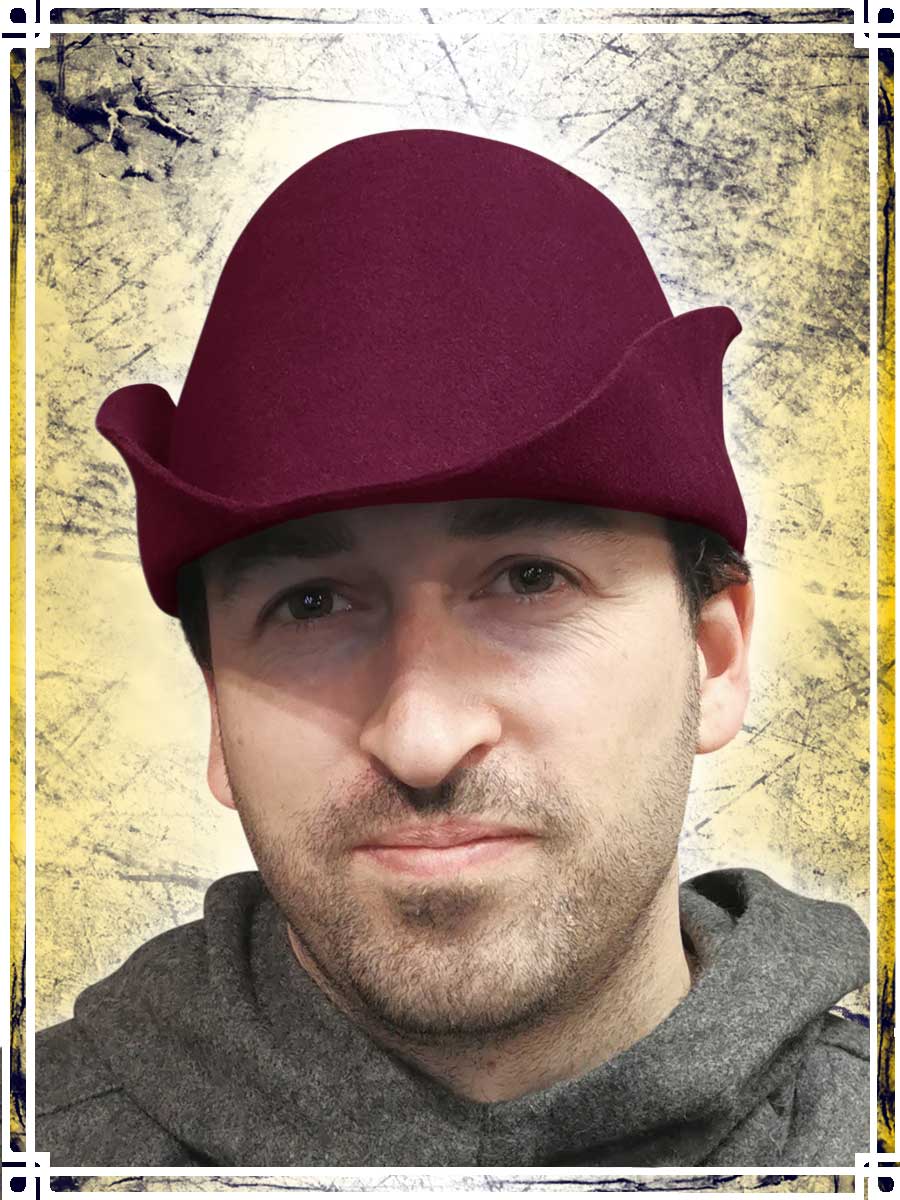 Chapeau médiéval en feutre