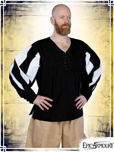 Landsknecht Shirt Shirts Epic Armoury Medium Black|White 