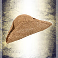 Tricorn - Straw ramie Coifs & Hats Créations Sydéral Small Without feather 