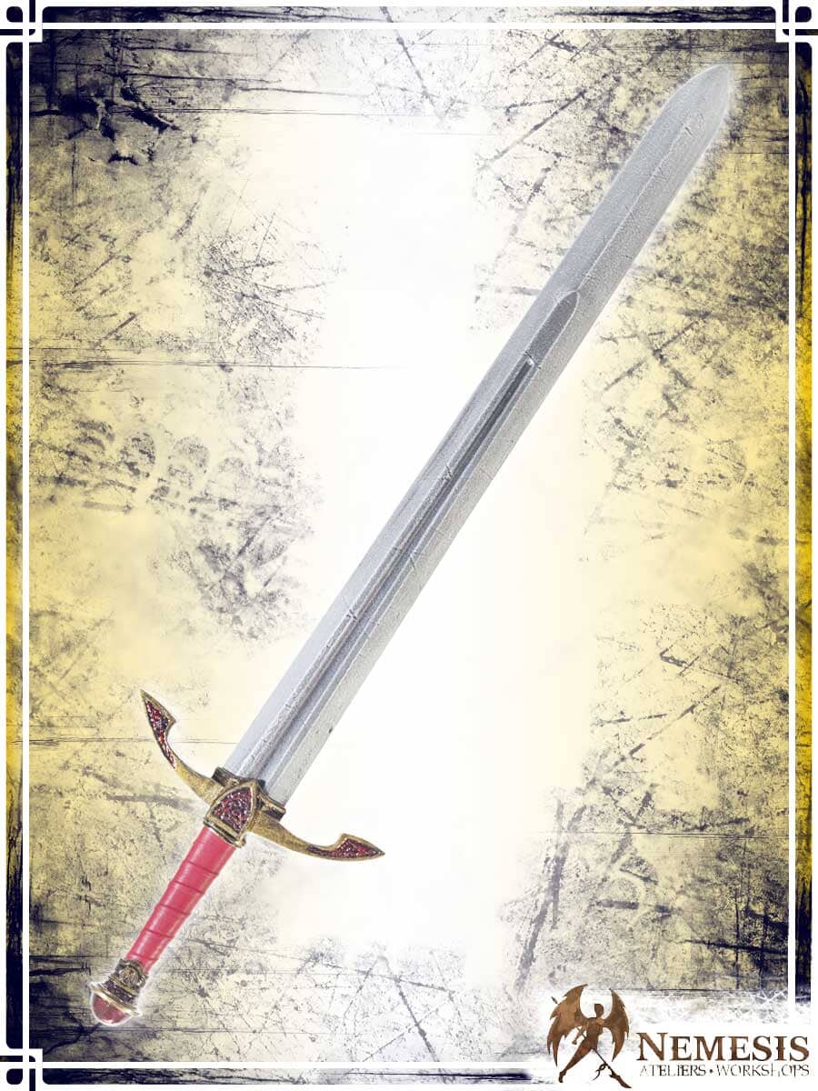 Gem Slash Sword Swords (Web) Ateliers Nemesis - Athena Notched Finish Medium Ruby