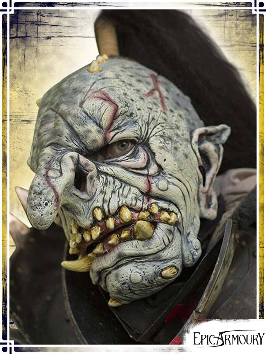 Troll Mask with Hair - Large Latex Masks Epic Armoury 