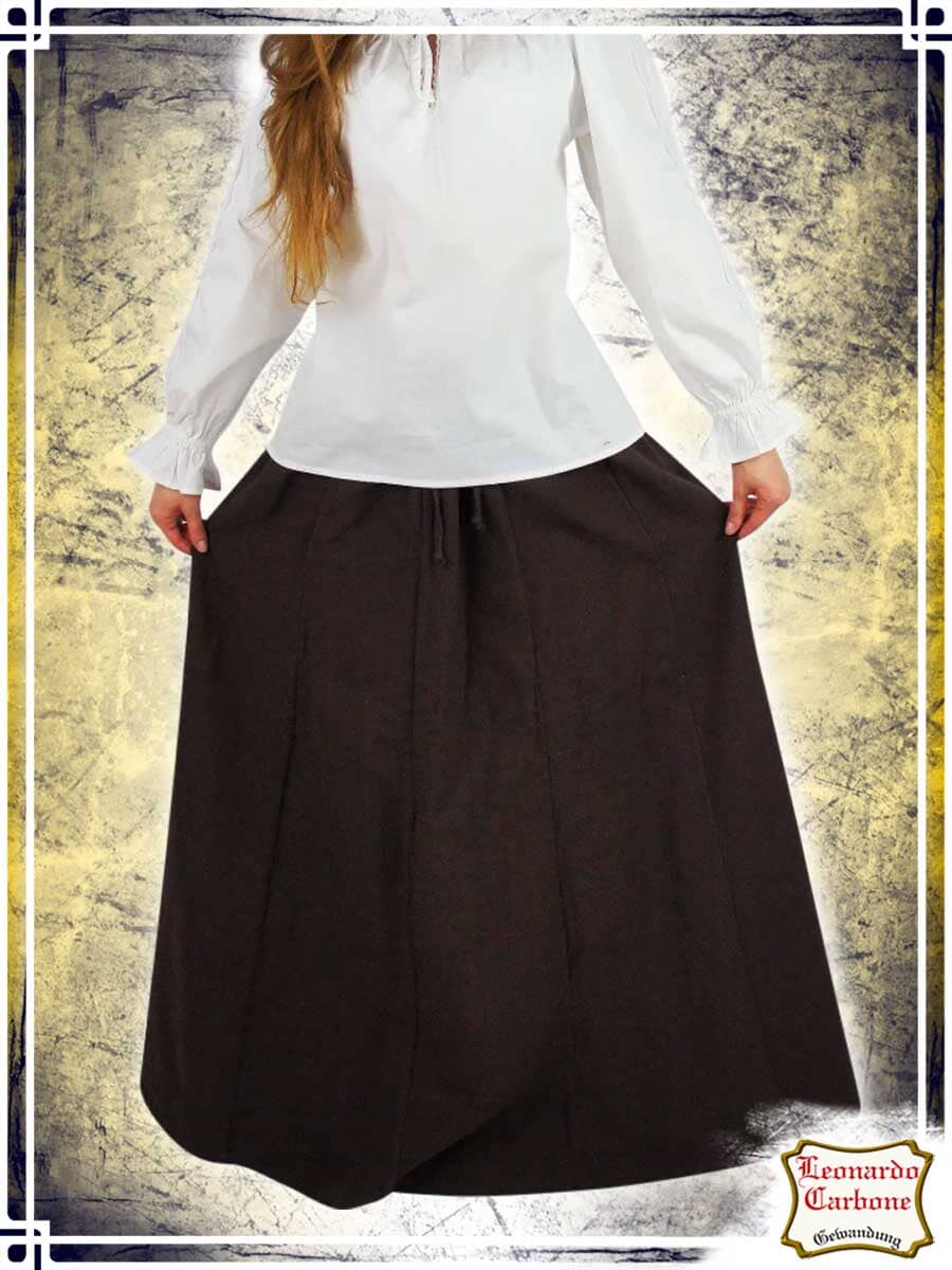 Heavy Cotton Skirt Skirts & Pants Leonardo Carbone Small|Medium Brown 