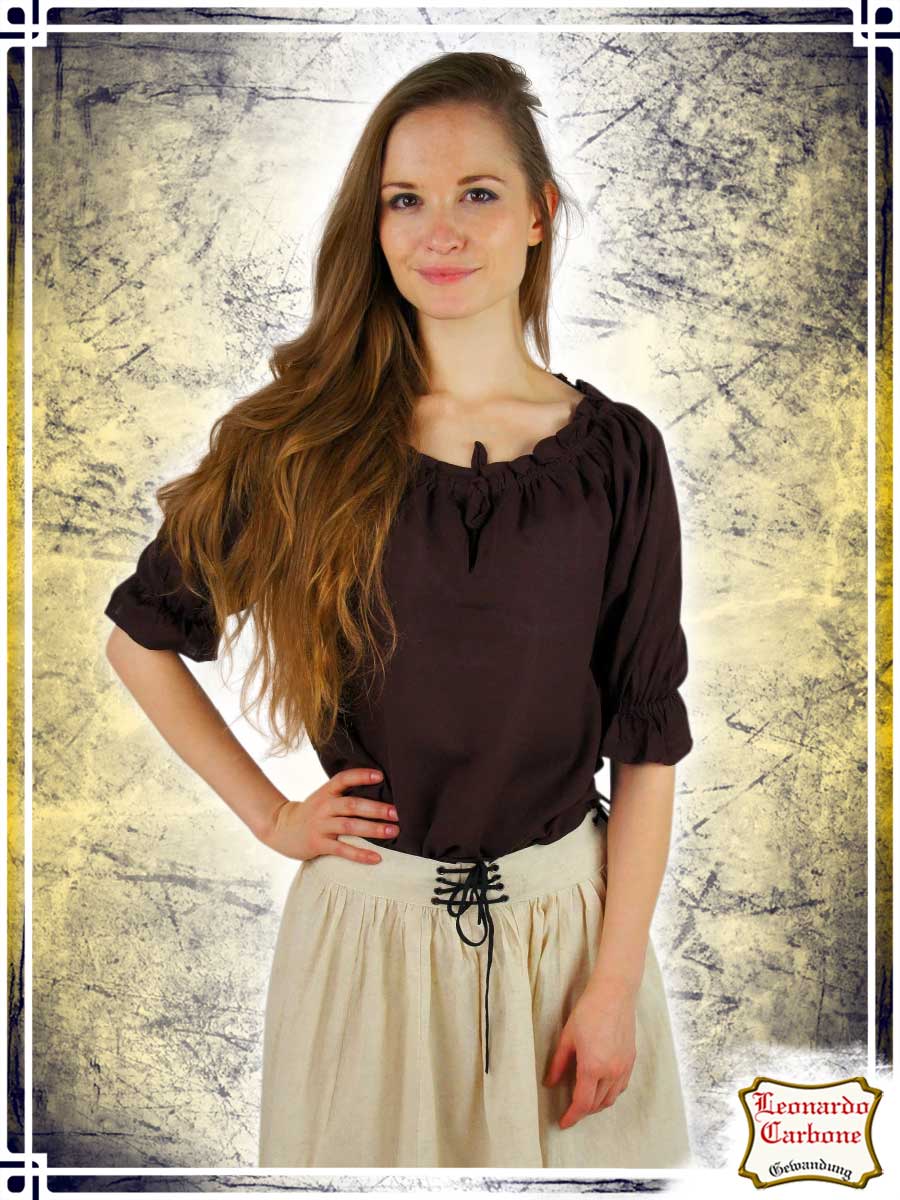 Eleanor Blouse Blouses & Tunics Leonardo Carbone XSmall Brown 