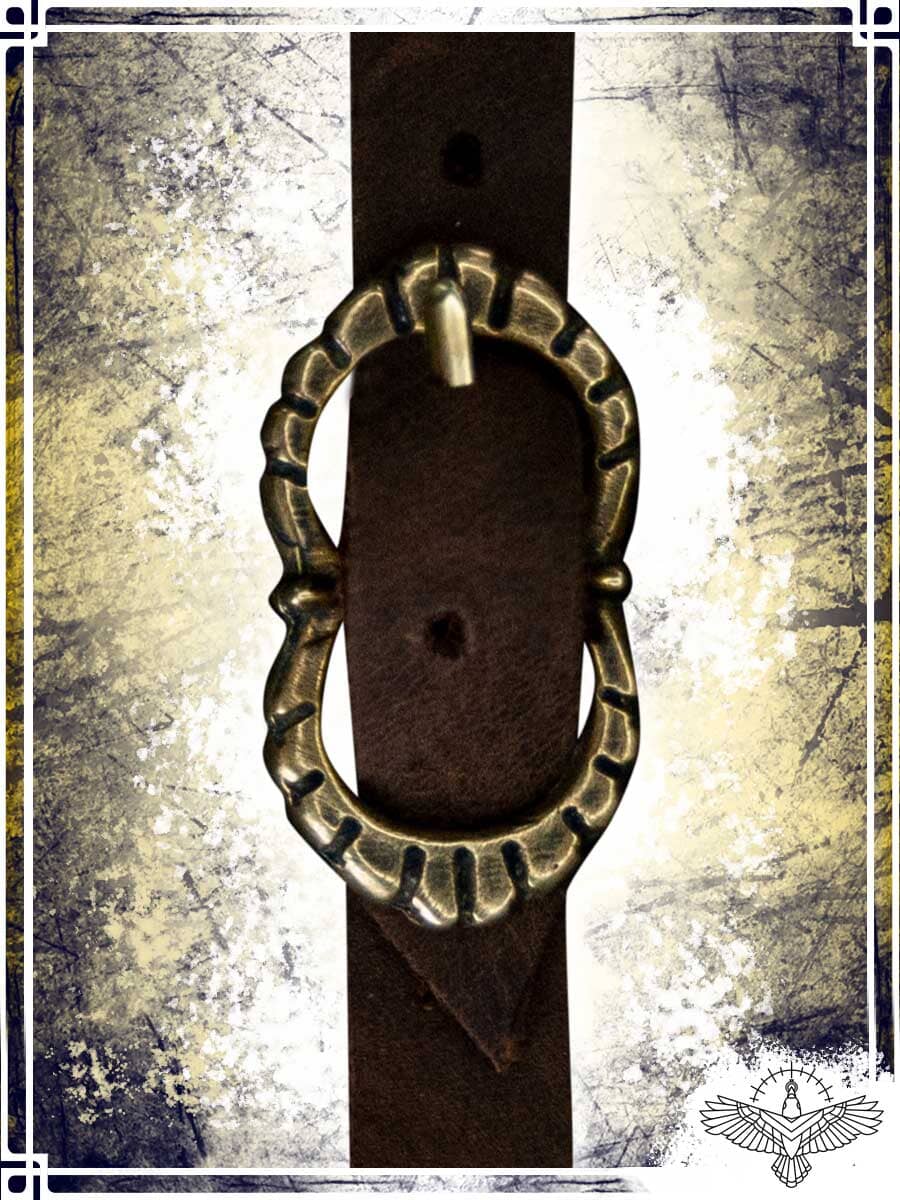 Buckle - Eight Shaped with Notched and Petals Buckles & Belt Tips Copper Raven 
