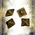 Buttons - Pyramidal (4x) Buttons & Fasteners Copper Raven 