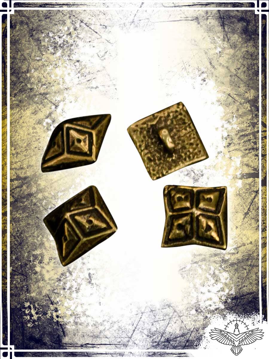 Pyramid Buttons Buttons - Pyramidal (4x) – Les Artisans d'Azure