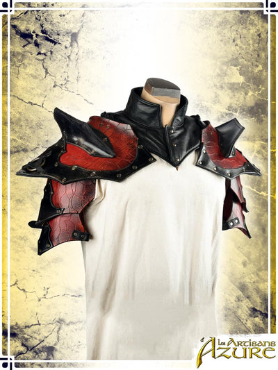 Gambeson Leather Collar Gambesons Les Artisans d'Azure 