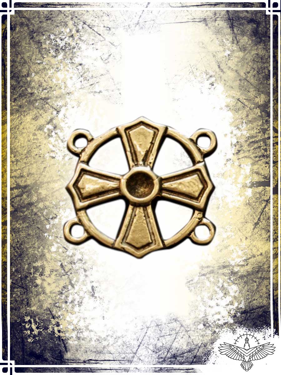 Cross in a Circle Link for Knight's Chain
