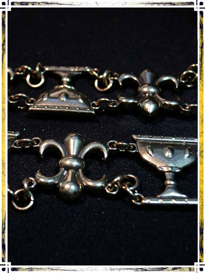 Knight's Collar - Grail and Lilium Jewelry Copper Raven 