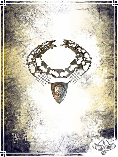 Knight's Collar - Grail and Lilium Jewelry Copper Raven 