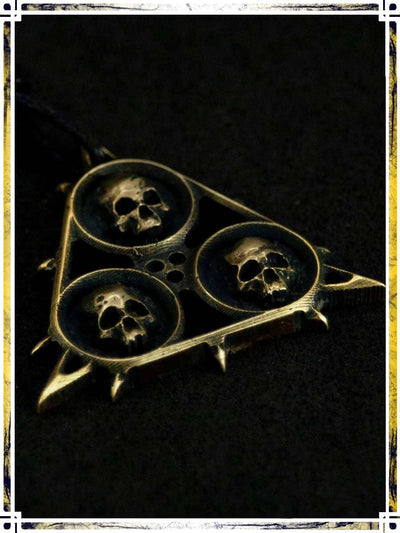 Pendant - Nurgle Skull Jewelry Copper Raven 