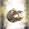 Pendant - Twin Tailed Comet with Muonionalusta Meteorite Jewelry Copper Raven 