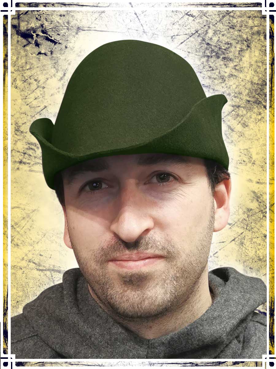 Chapeau médiéval en feutre