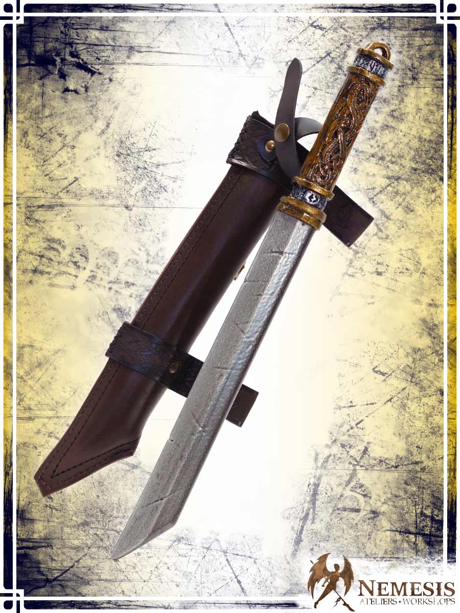 Athena Scabbard - Viking Seax Deluxe Scabbards Ateliers Nemesis - Athena 