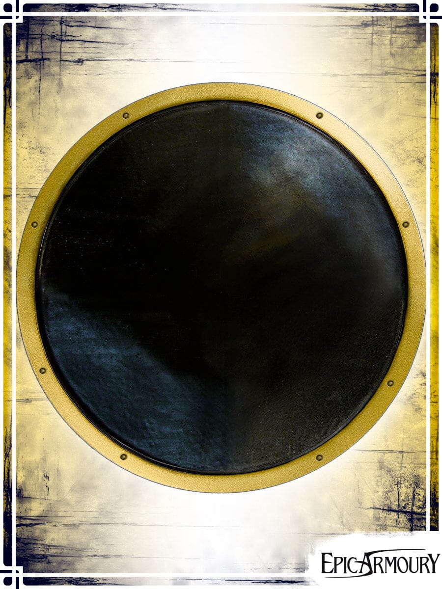 Round Shield Latex Shields Epic Armoury Black|Gold Medium Shield 
