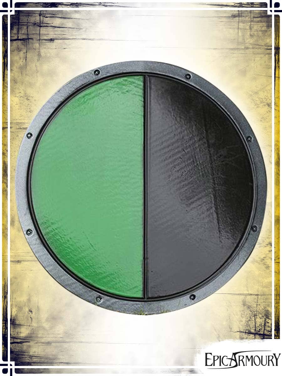 Round Shield Latex Shields Epic Armoury Black|Green Medium Shield 