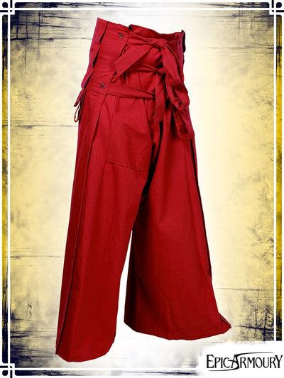 Samurai Pants Pants Epic Armoury Red XLarge 