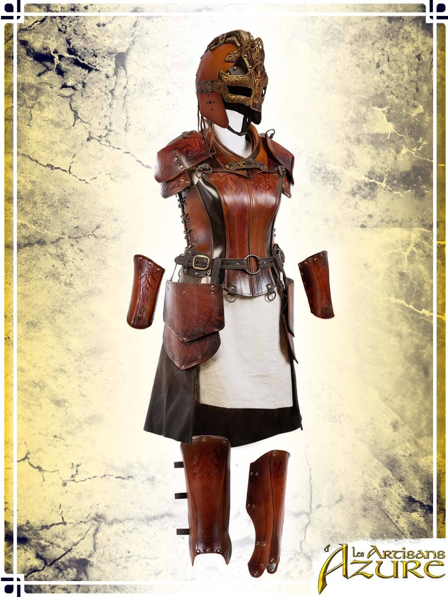 Shieldmaiden Full Armor Set - Epic/Amber Full Armors Les Artisans d'Azure 