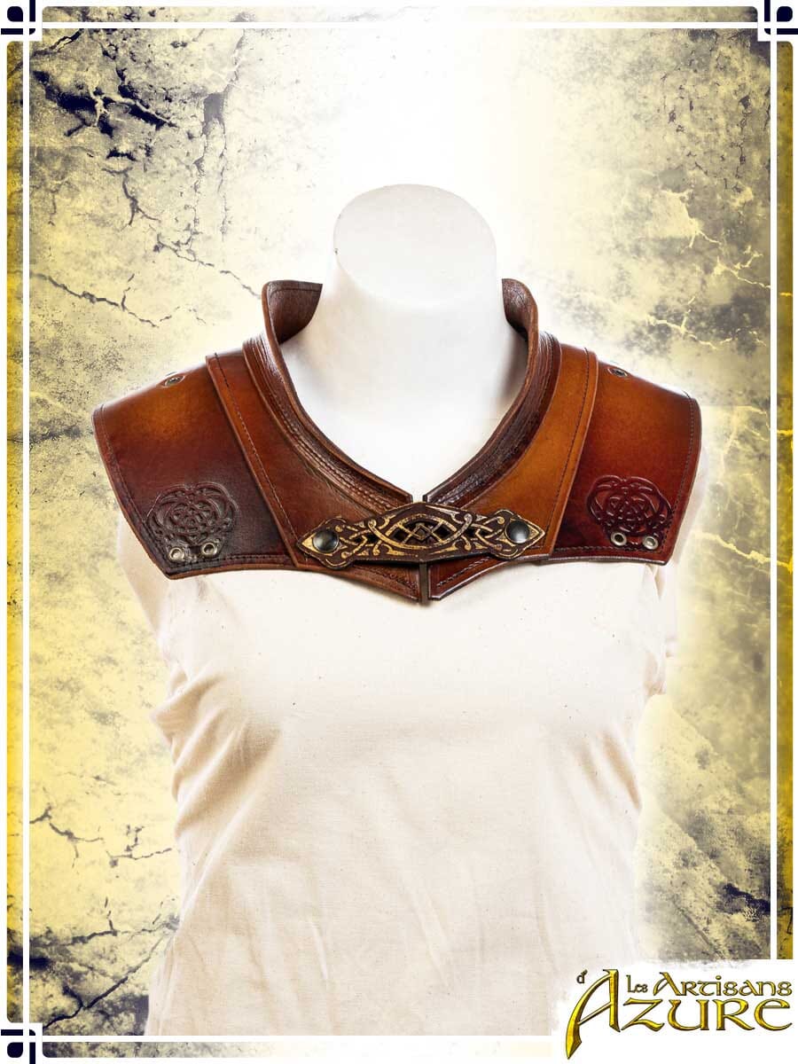 Shieldmaiden Neck Armor - Epic/Amber Gorgets Les Artisans d'Azure Amber XLarge|2XLarge 