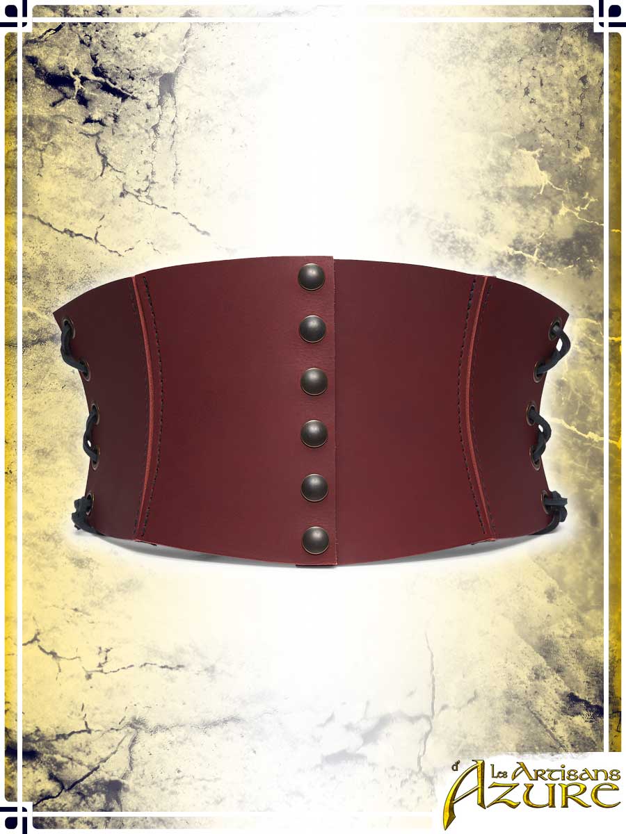 Short Corset Belt Corsets & Large Belts Les Artisans d'Azure Red Small 