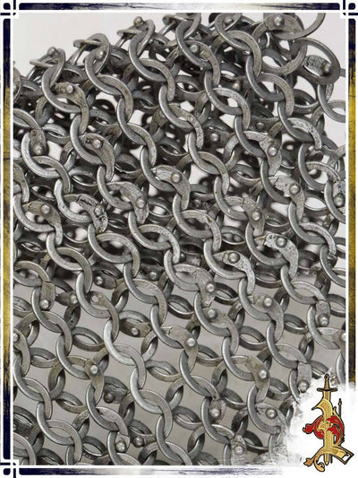 Short Sleeves Riveted Chainmail Haubergeon – 9mm 17ga Chainmails Lord of Battles 