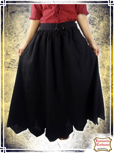 Skirt with Embroidery Skirts & Pants Leonardo Carbone Black Large|XLarge 